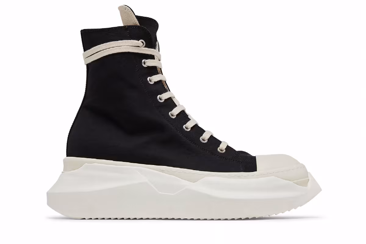 Rick Owens DRKSHDW Fogachine Cotton Nylon Abstract High Black Milk, view 2