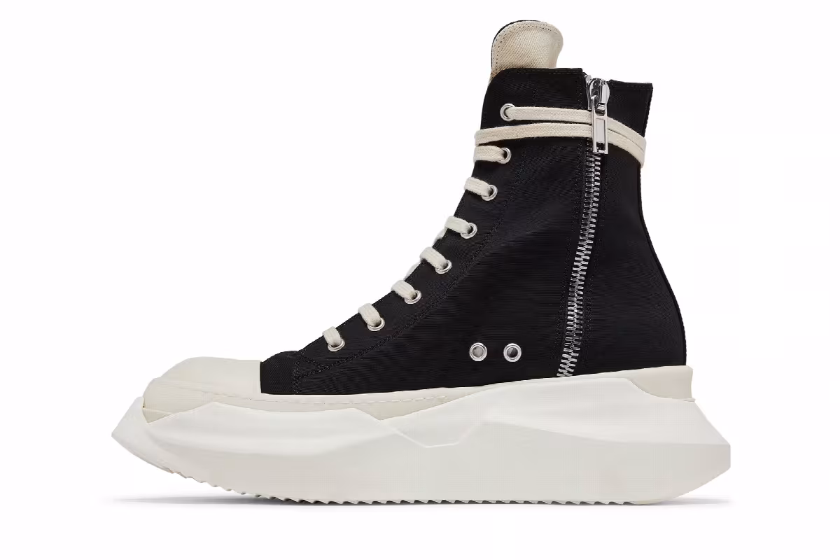 Rick Owens DRKSHDW Fogachine Cotton Nylon Abstract High Black Milk, view 4