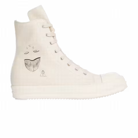 Rick Owens Wmns DRKSHDW Strobe Cotton Denim High 'Toothface Minimal Smile'