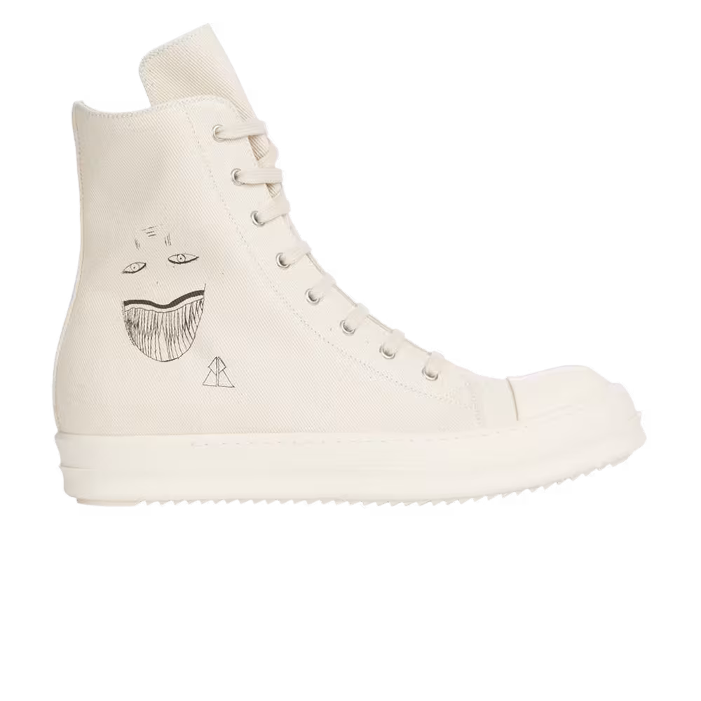 Rick Owens Women's DRKSHDW Strobe Cotton Denim High Toothface Minimal Smile