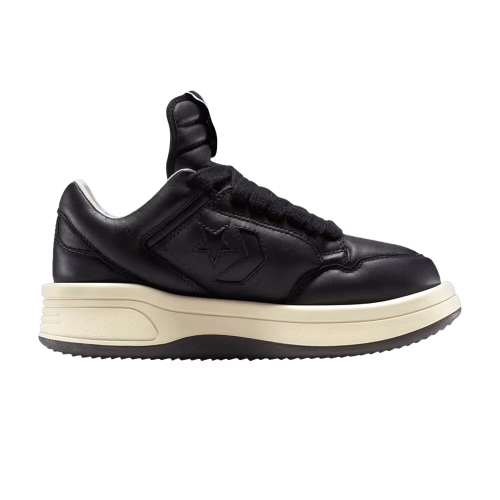 Converse x Rick Owens DRKSHDW TURBOWPN Low Black Cloud Cream