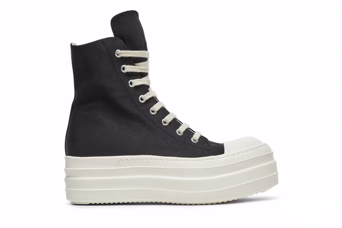 Rick Owens Women's DRKSHDW Double Bumper High Black, view 2