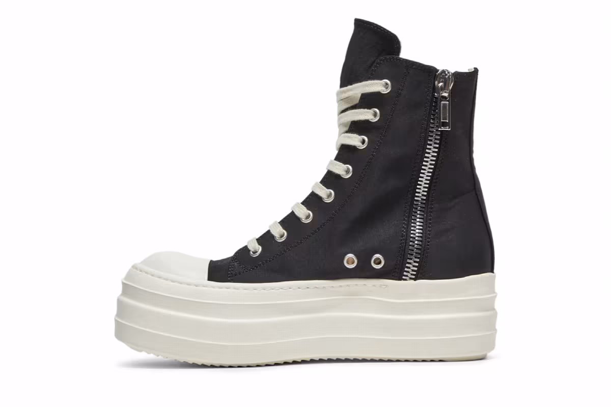 Rick Owens Women's DRKSHDW Double Bumper High Black, view 4
