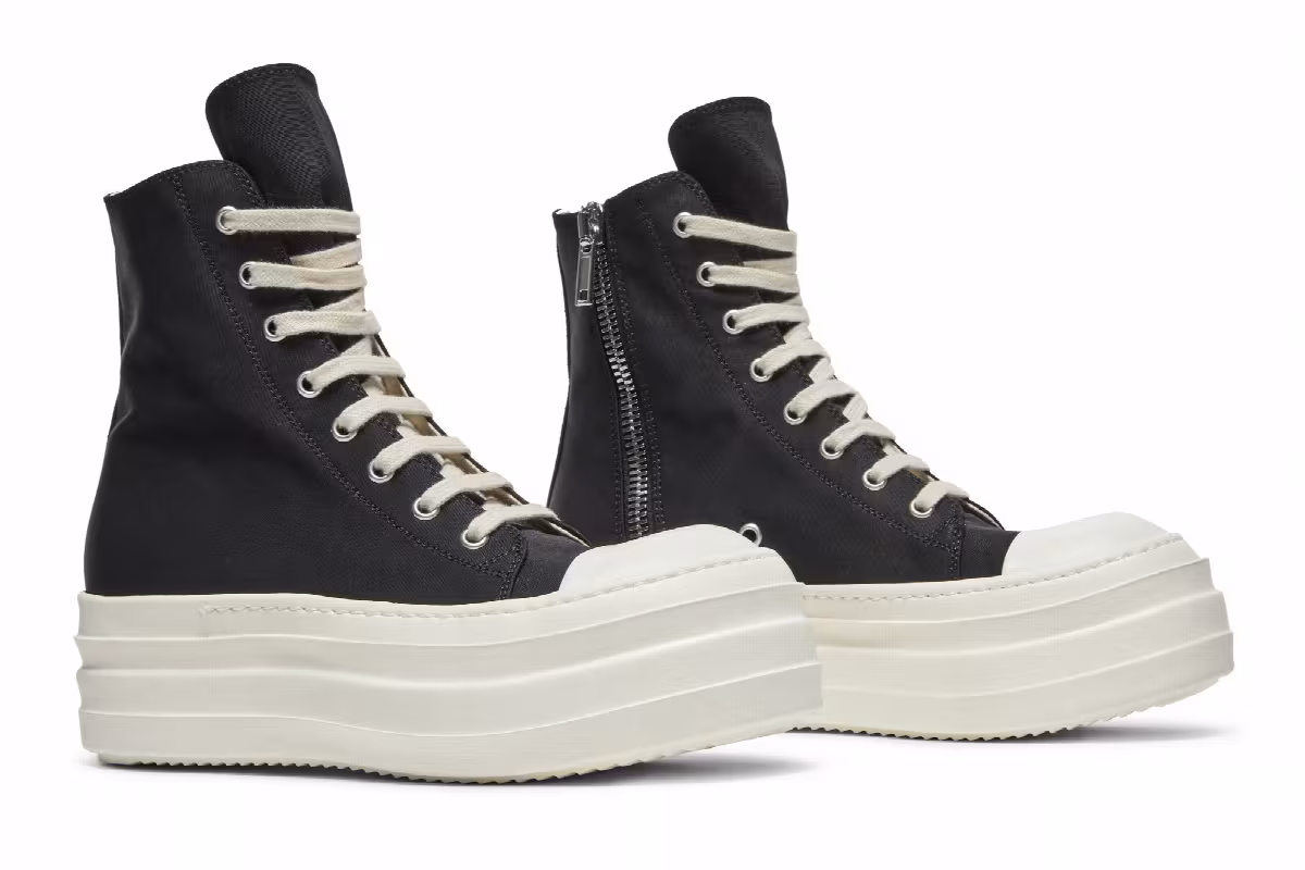 Rick Owens Women's DRKSHDW Double Bumper High Black, view 9