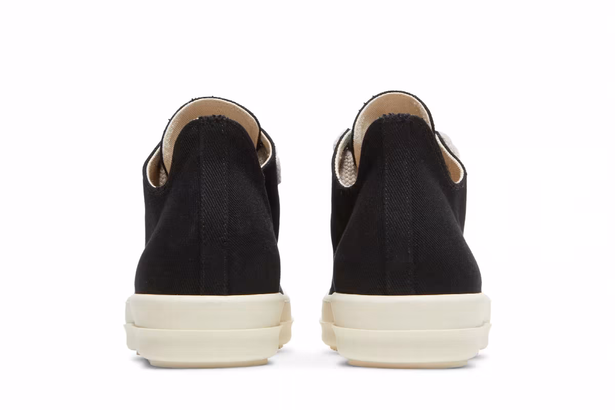 Rick Owens DRKSHDW Fogachine Cotton Megalace Low Black Milk, view 7