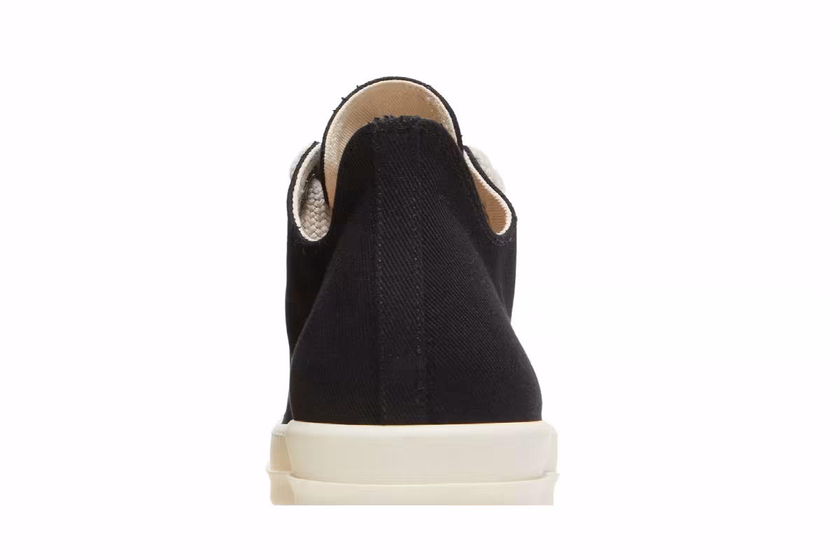 Rick Owens DRKSHDW Fogachine Cotton Megalace Low Black Milk, view 8