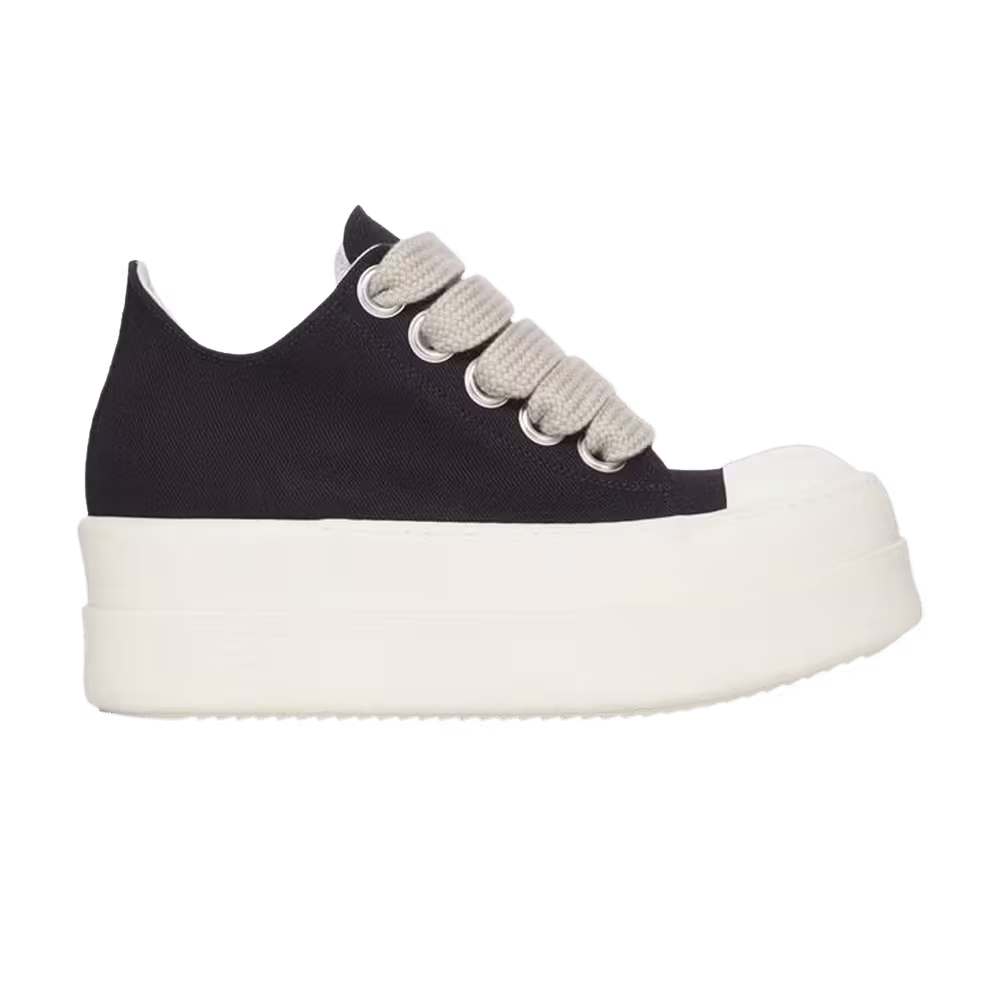 Rick Owens DRKSHDW Mega Bumper Jumbolace Low Black Milk