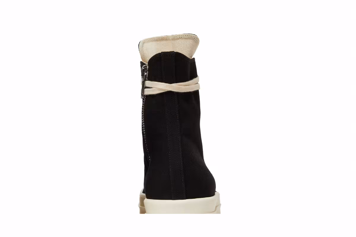 Rick Owens DRKSHDW Strobe Cotton Denim High Black Milk, view 8