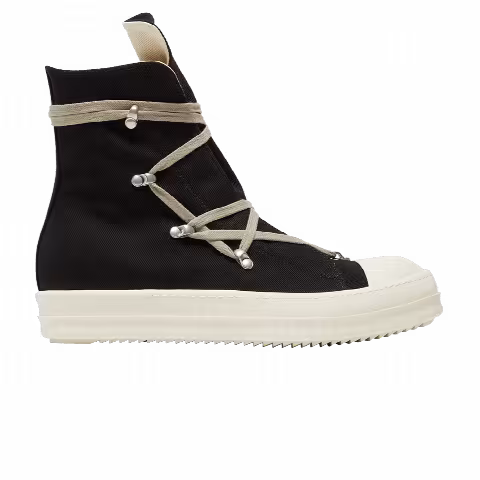 Rick Owens DRKSHDW Strobe Cotton Denim Hexa High 'Black Milk'