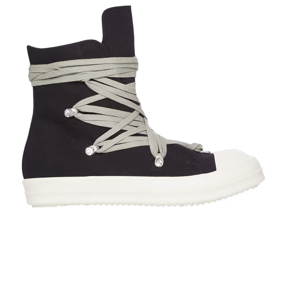 Rick Owens DRKSHDW Megalace Sneaks Black Milk