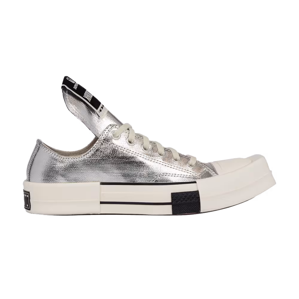 Converse x Rick Owens DRKSHDW TURBODRK Low Silver Lacquer