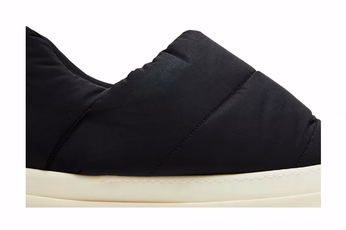 Rick Owens Porterville DRKSHDW Puffer Slip-On Black, view 3