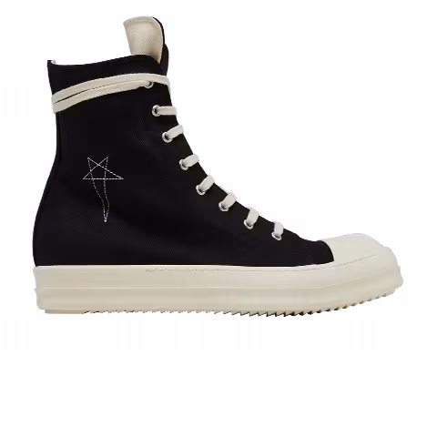 Rick Owens DRKSHDW Fogachine Pentagram Embroidery High 'Black Milk'