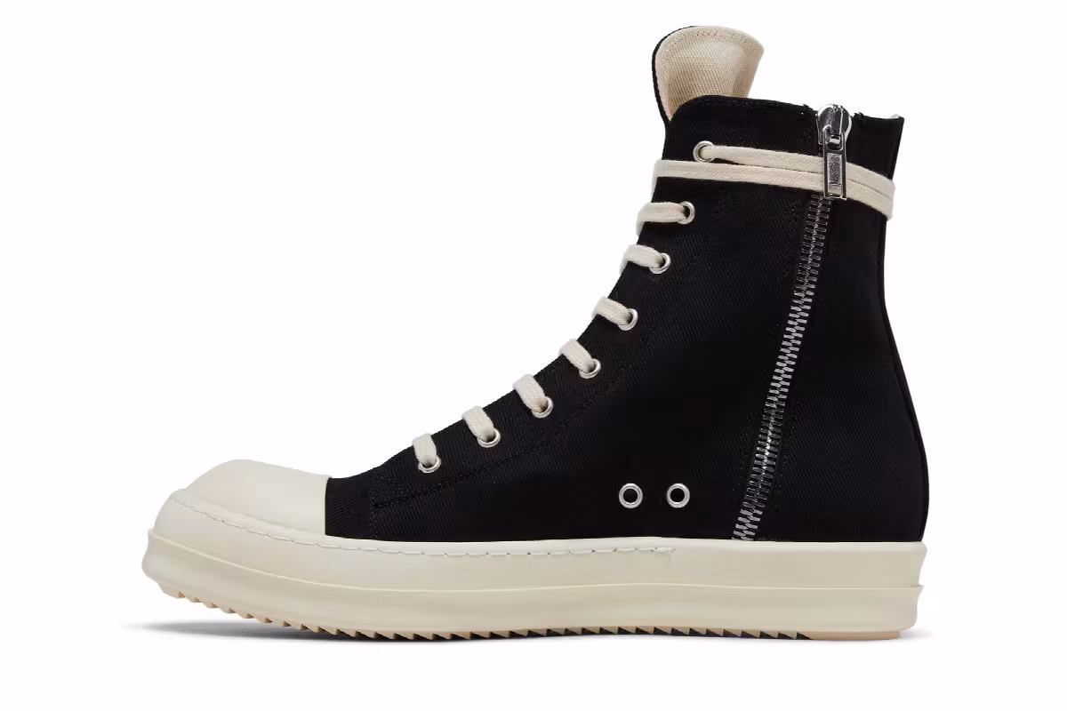 Rick Owens DRKSHDW Fogachine Pentagram Embroidery High Black Milk, view 4