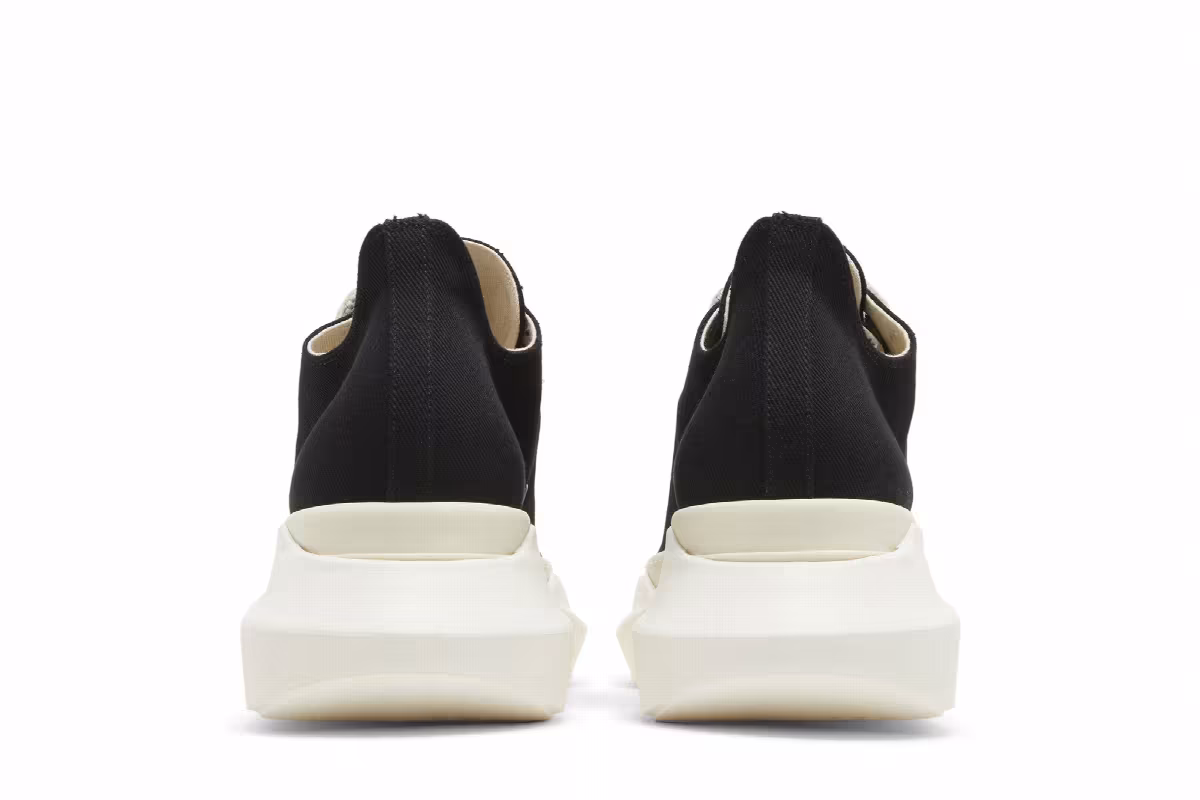 Rick Owens DRKSHDW Fogachine Cotton Denim Megalace Abstract Low Black Milk, view 7