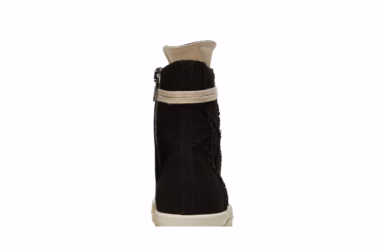 Rick Owens DRKSHDW Strobe Cotton Denim Penta High Black Milk, view 8