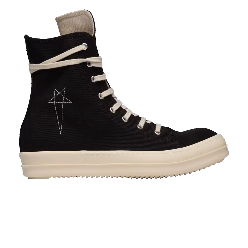 Rick Owens DRKSHDW Vegan Sneaks Black Pearl Milk