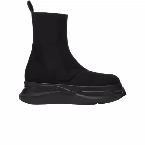 Rick Owens DRKSHDW Gethsemane Beatle Abstract Boots 'Triple Black'