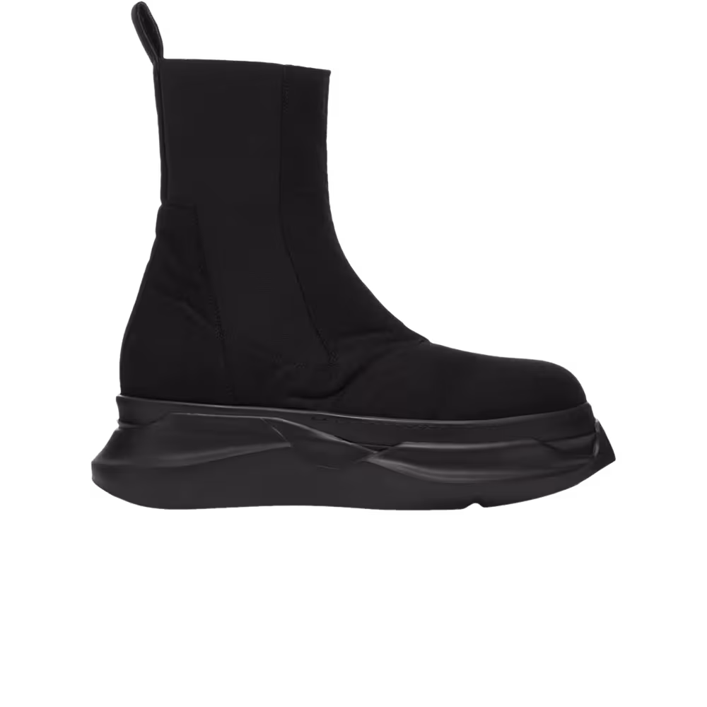 Rick Owens DRKSHDW Gethsemane Beatle Abstract Boots Triple Black