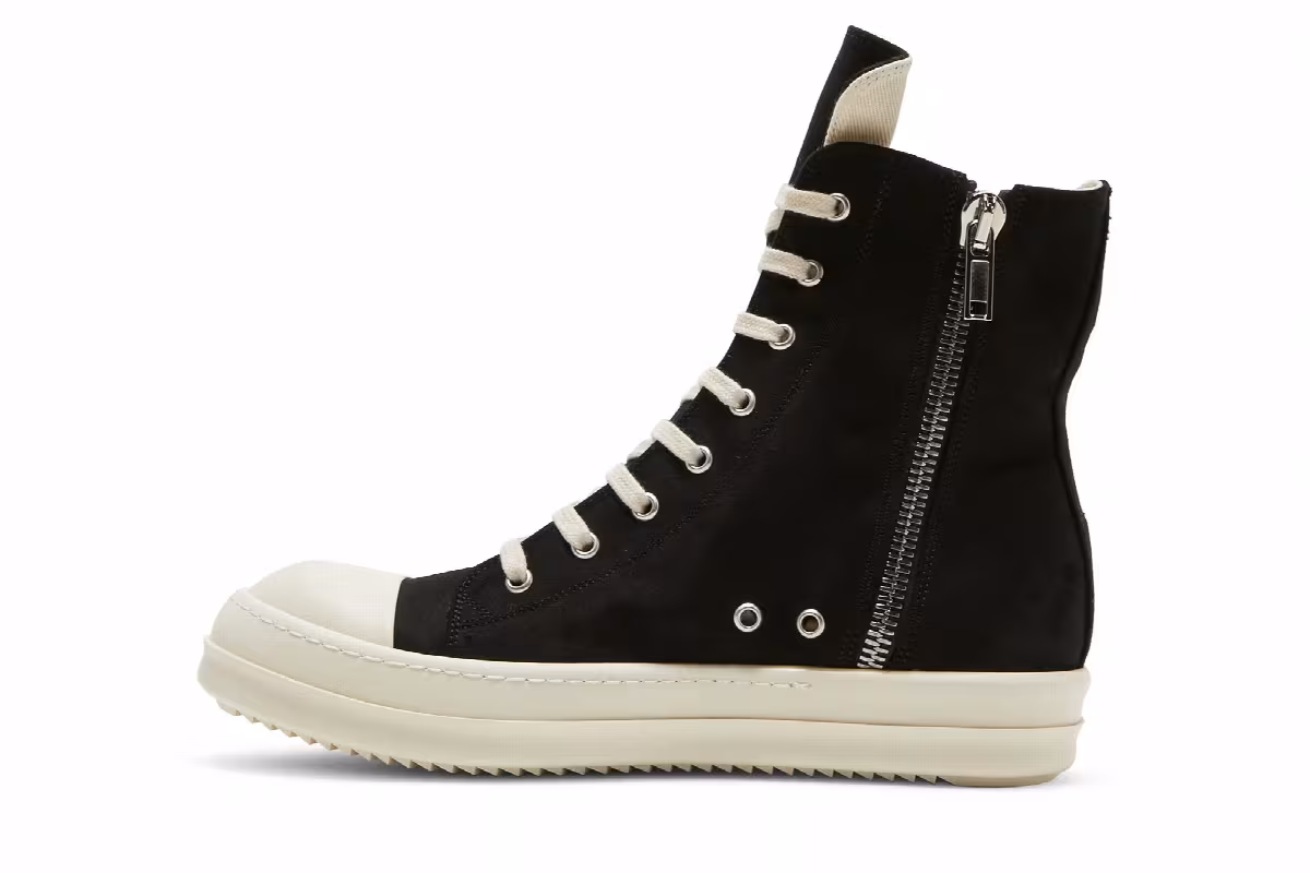 Rick Owens DRKSHDW Gethsemane Cotton Cargo High Black Milk, view 4