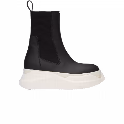 Rick Owens DRKSHDW Gethsemane Beatle Abstract Boots 'Black Milk'