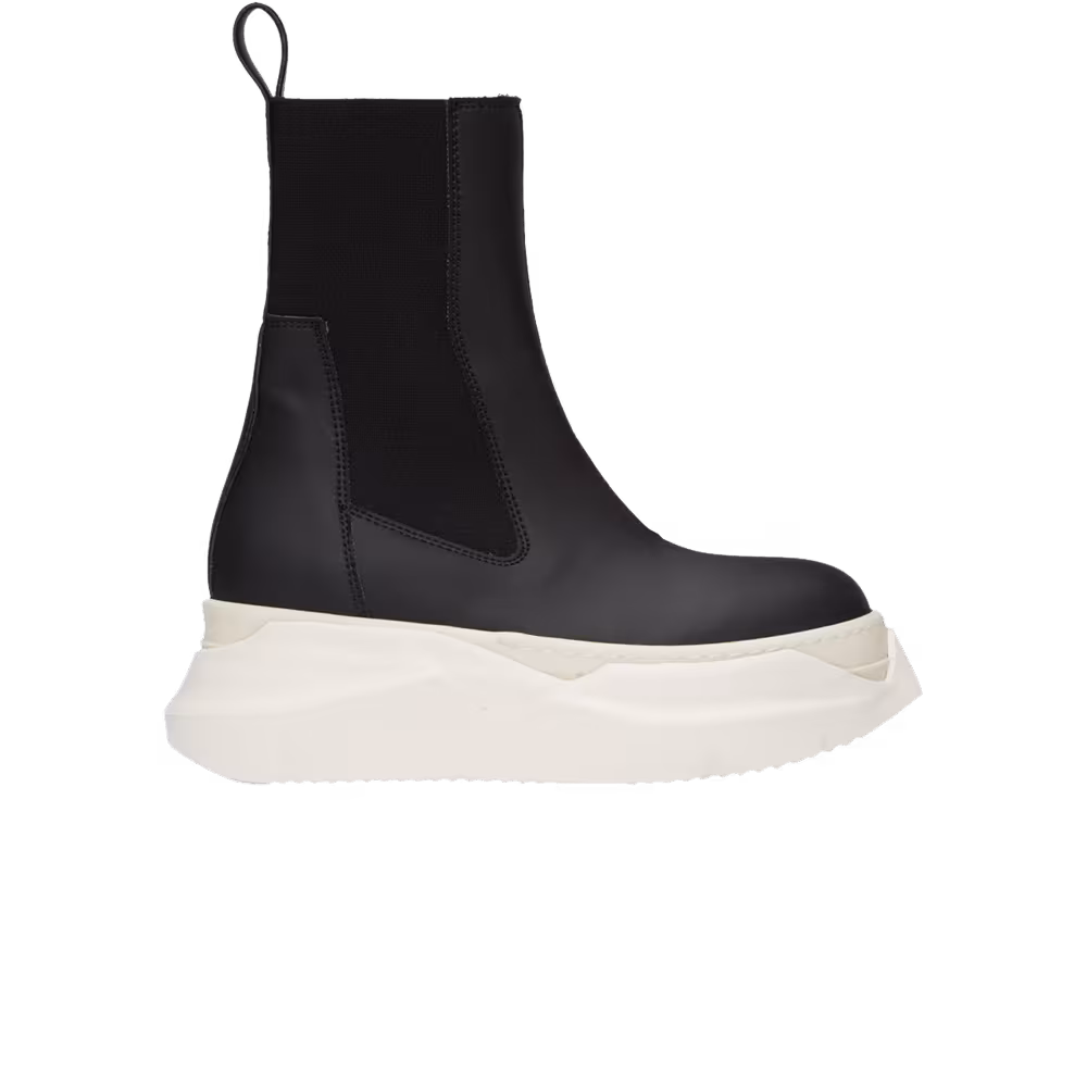 Rick Owens DRKSHDW Gethsemane Beatle Abstract Boots Black Milk