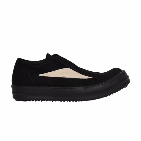 Rick Owens Wmns Concordians DRKSHDW Laceless Vintage Sneaks 'Black Milk'