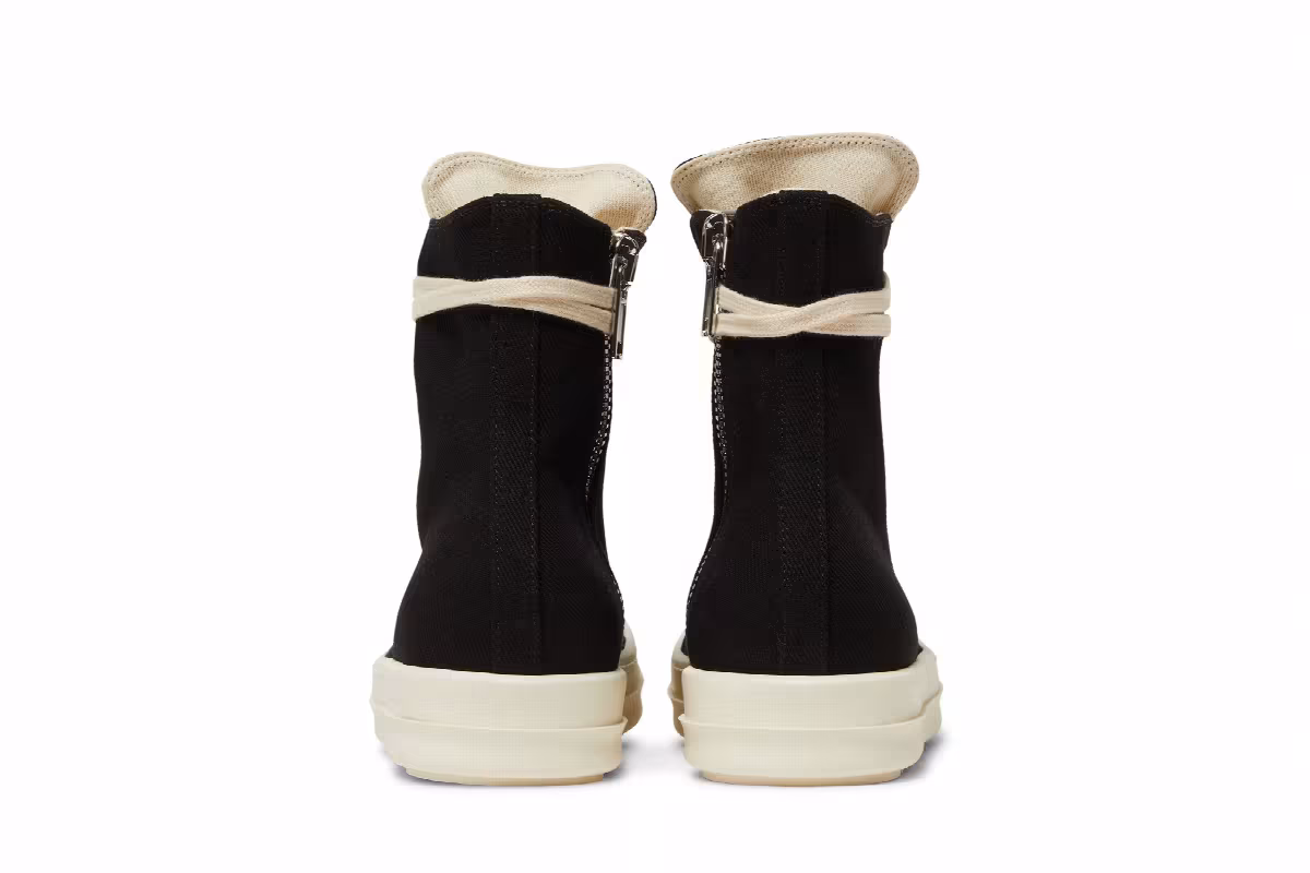Rick Owens Women's DRKSHDW Strobe Cotton Denim High Black Milk, view 7