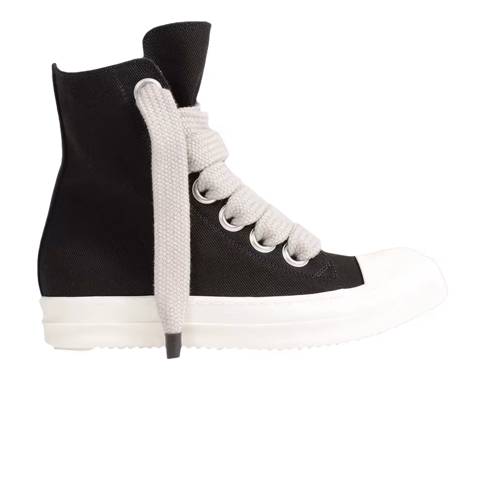 Women's Rick Owens DRKSHDW Jumbolace Sneaker Black Milk