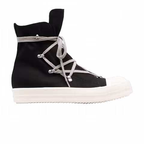 Rick Owens Wmns DRKSHDW Strobe Cotton Denim Hexa High 'Black Milk'