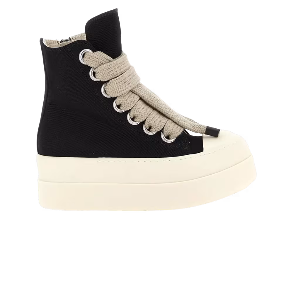 Rick Owens Women's DRKSHDW Mega Bumper Jumbolace Sneaker Black Milk