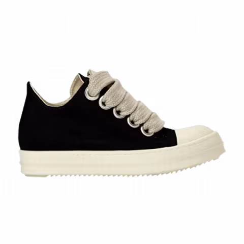 Rick Owens Wmns DRKSHDW Fogachine Cotton Megalace Low 'Black Milk'