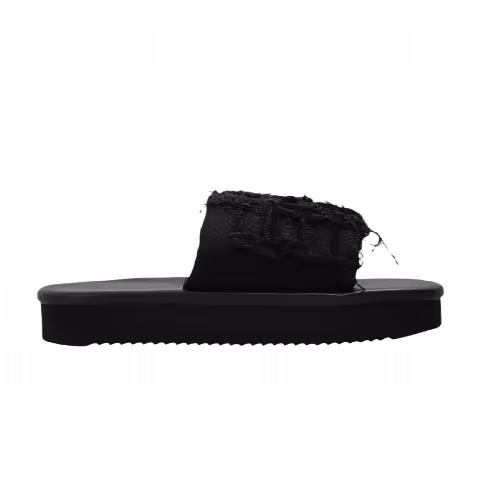 Rick Owens DRKSHDW Wmns Denim Imbottiti Slide Sandal 'Black'
