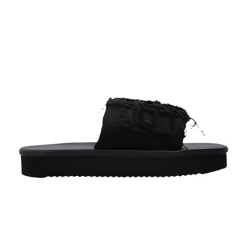 Rick Owens DRKSHDW Women's Denim Imbottiti Slide Sandal Black