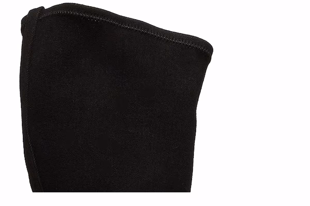 Rick Owens Women's DRKSHDW Fogachine Stretch Denim Abstract Stockings Black Milk, view 3