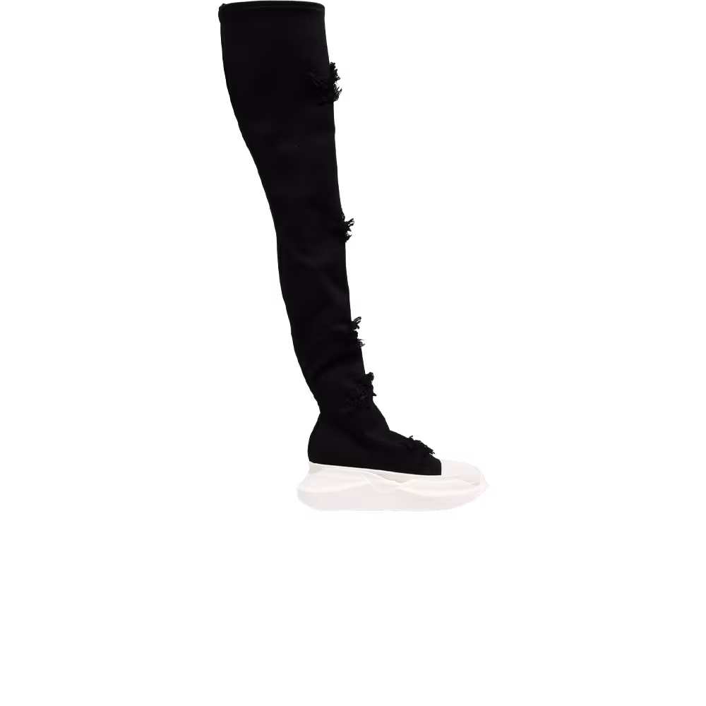 Rick Owens Women's DRKSHDW Strobe Slashed Abstract Stockings Black Milk