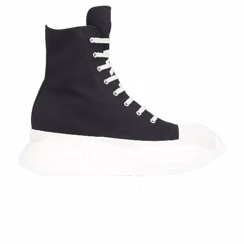 Rick Owens Wmns DRKSHDW Fogachine Cotton Denim Abstract High 'Black Milk'
