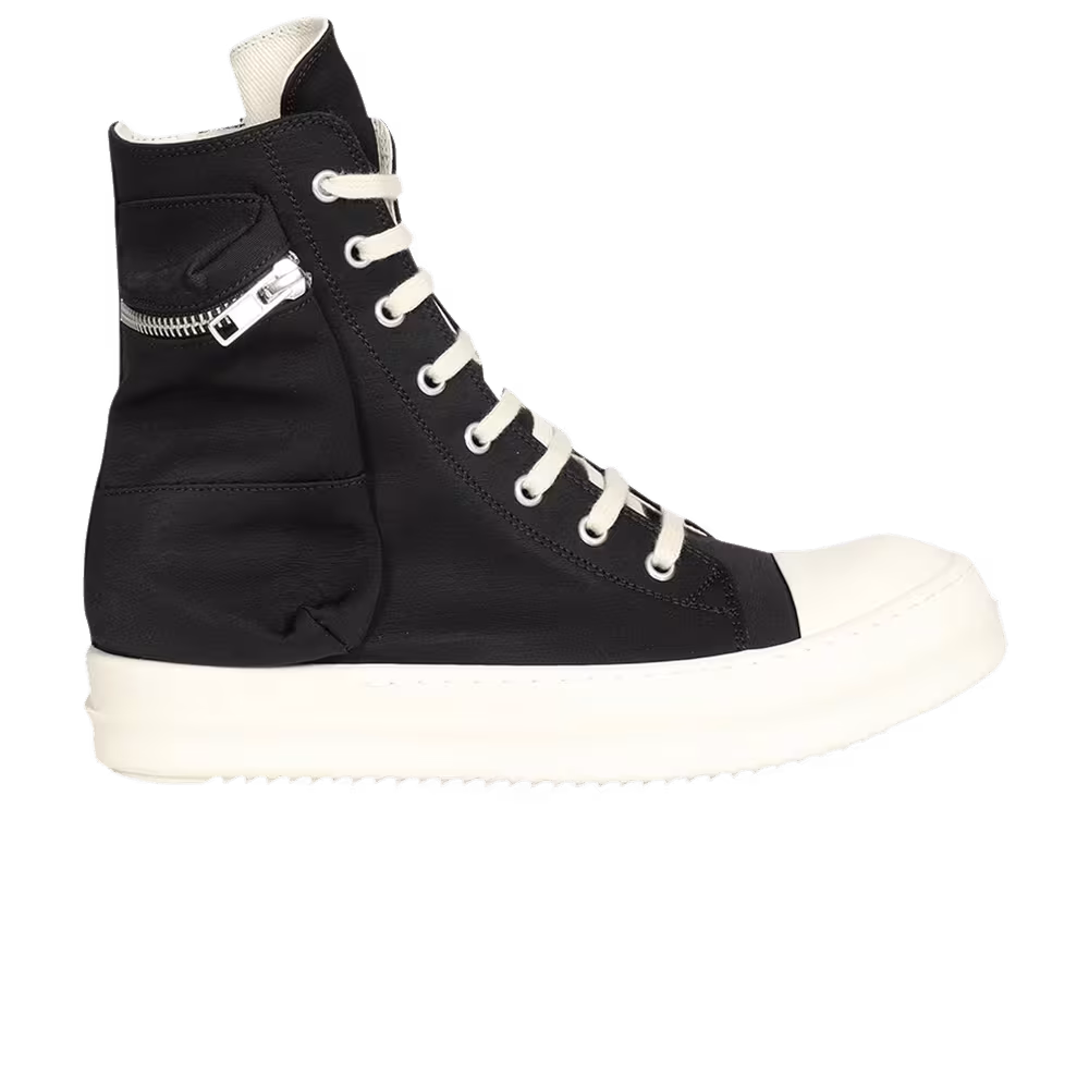 Rick Owens Women's DRKSHDW Fogachine Cotton Nylon Cargo High Black Milk