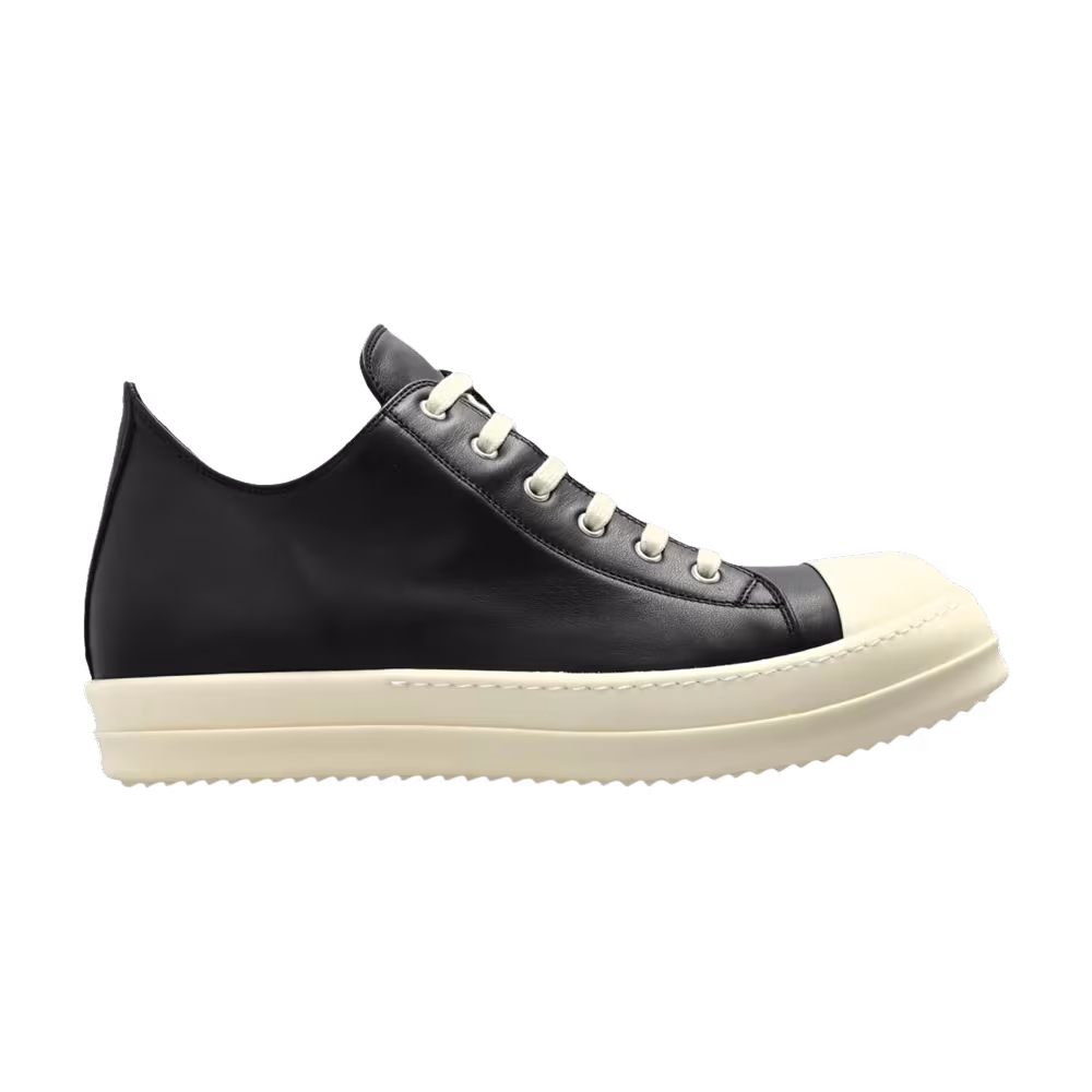 Rick Owens Ramones Low Sneaker Black Milk