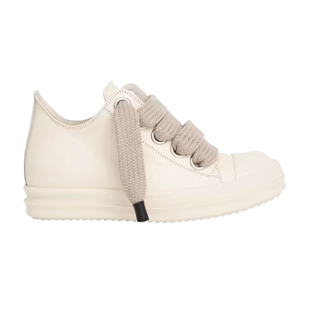 Rick Owens Women's Lido Jumbo Laced Sneaker Low Milk