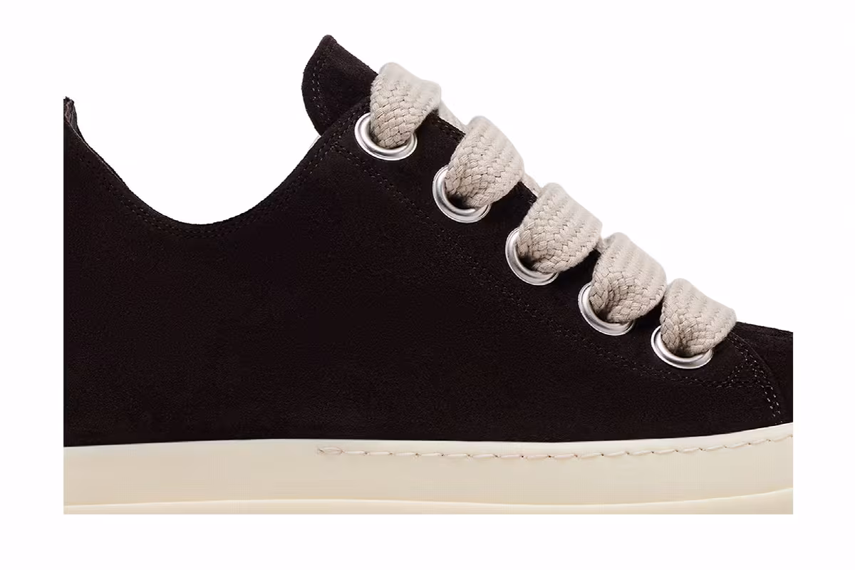 Rick Owens Hollywood Jumbo Laced Low Mahogany, view 3
