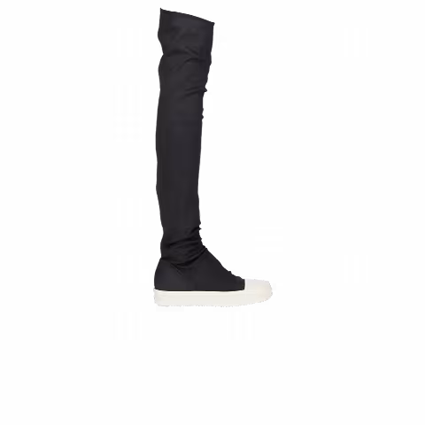Rick Owens Wmns DRKSHDW High Sock Sneaks 'Black Wax'