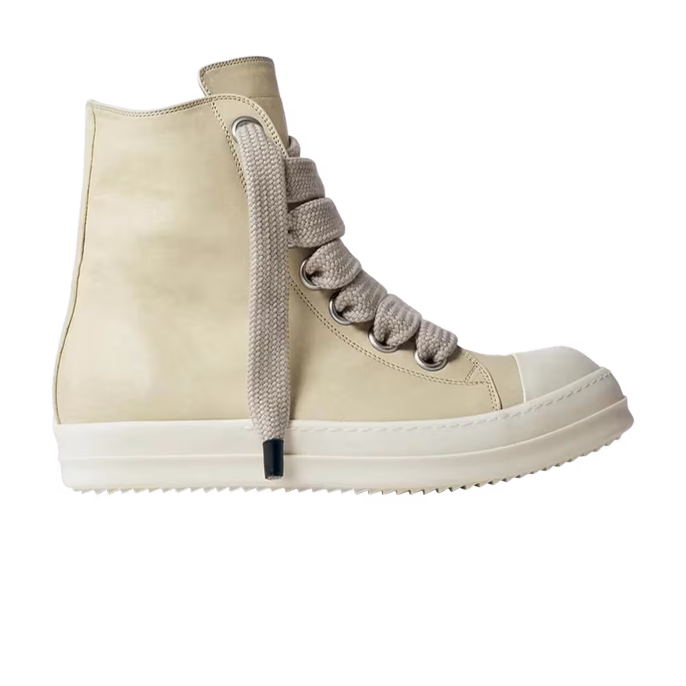 Rick Owens Hollywood Jumbo Laced High Parchment