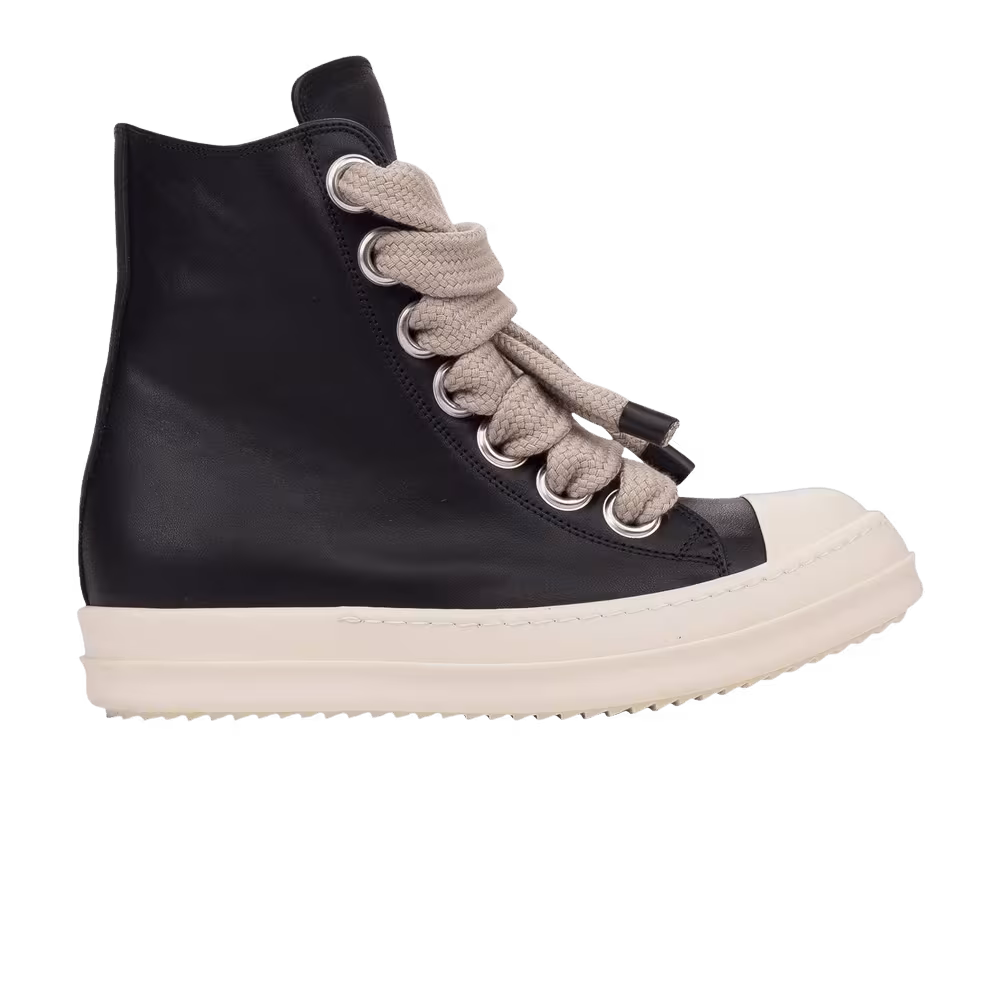 Rick Owens Women's Jumbo Laced Low Black Milk
