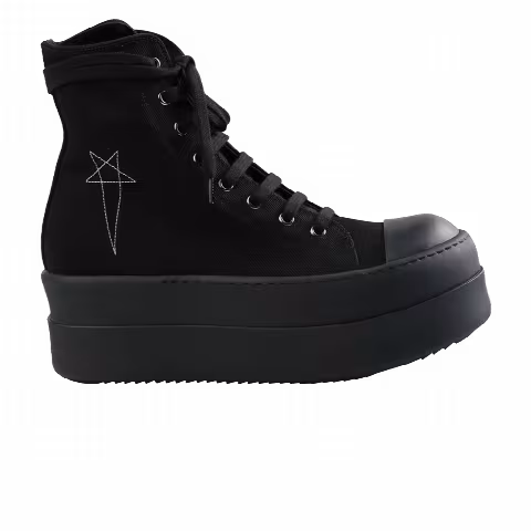 Rick Owens Wmns DRKSHDW Hollywood Double Bumper High 'Black Pearl'