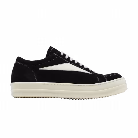Rick Owens EDFU Suede Leather Vintage Low 'Black Milk'