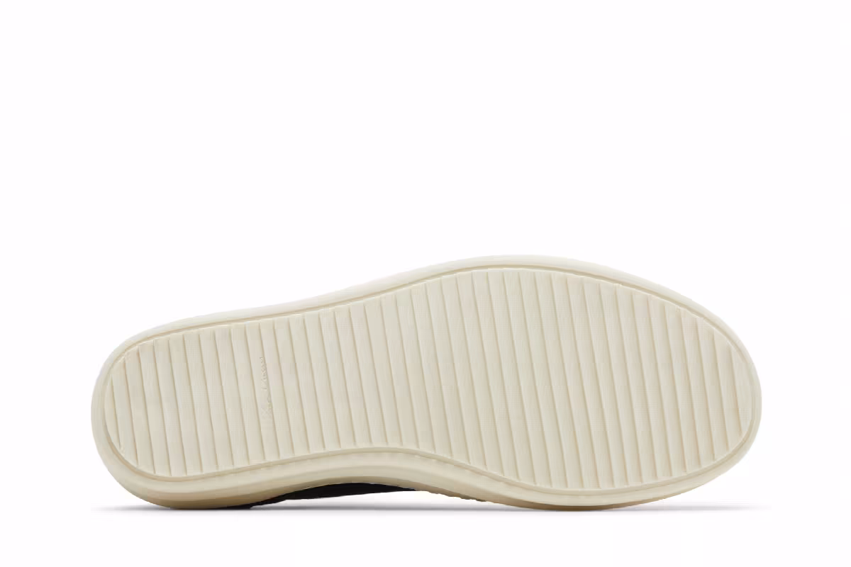 Rick Owens EDFU Suede Leather Vintage Low Black Milk, view 5