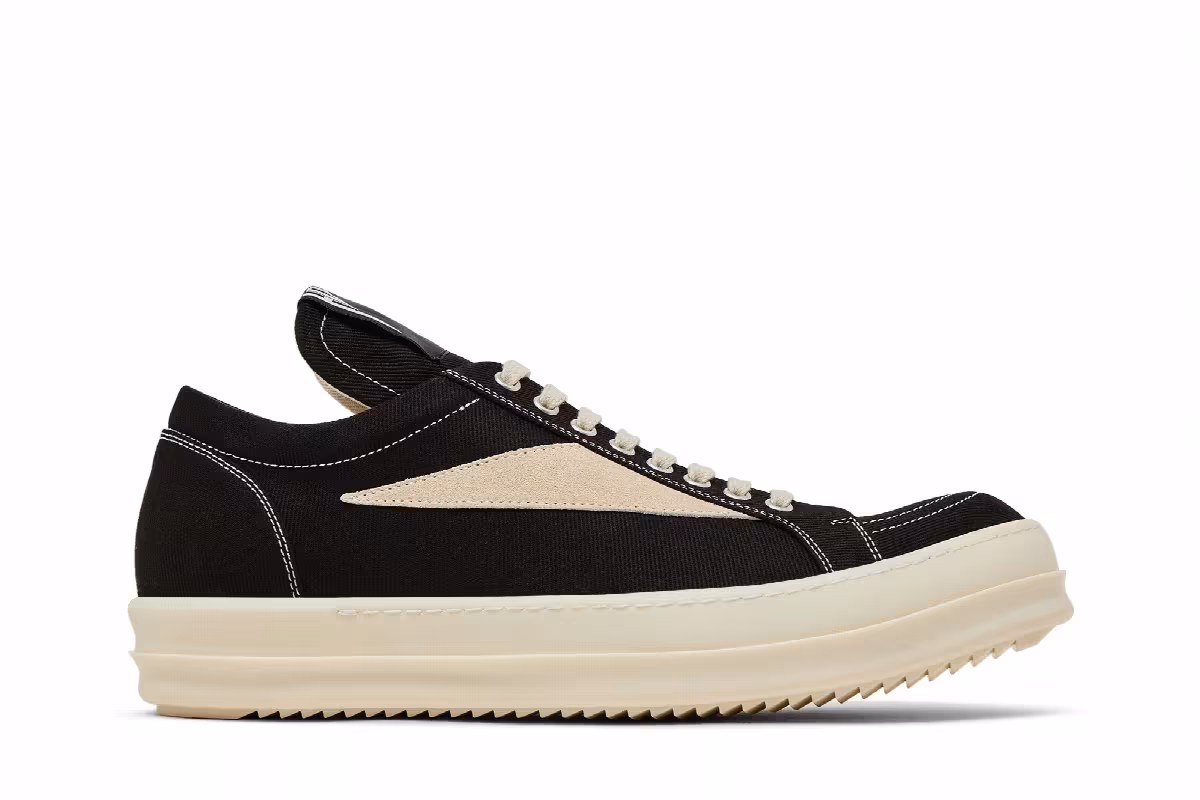 Rick Owens DRKSHDW Hollywood Vintage Low Black Milk, view 2