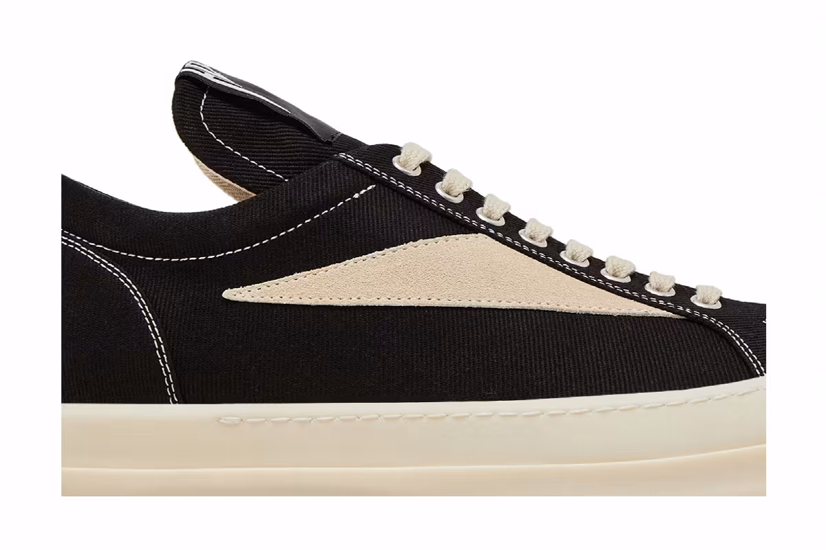 Rick Owens DRKSHDW Hollywood Vintage Low Black Milk, view 3