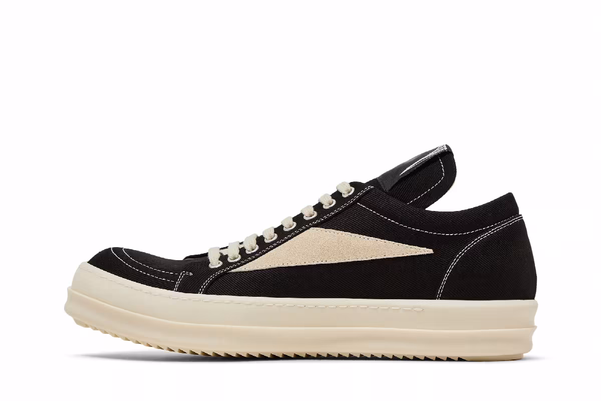 Rick Owens DRKSHDW Hollywood Vintage Low Black Milk, view 4